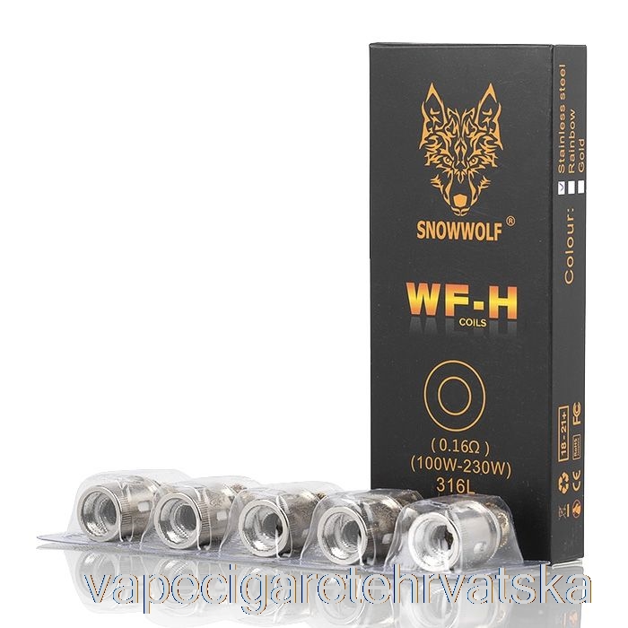 Vape Cigarete Snowwolf Wolf Wf Zamjenske Zavojnice 0,16 Ohm Wf-h Zavojnice (nehrđajući čelik)